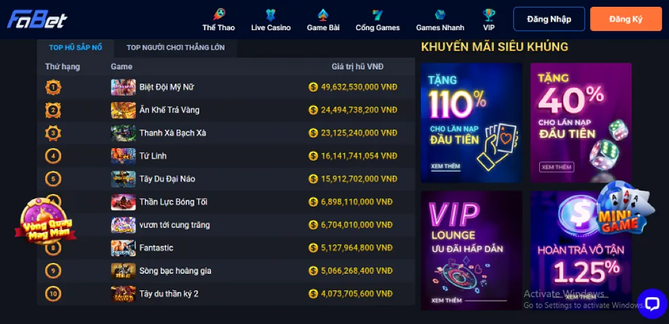 Blackjack tại 23win1
